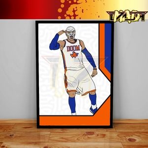 Exclusive Carmelo Anthony x MF DOOM Mashup Poster - Sneakerhead & Streetwear art